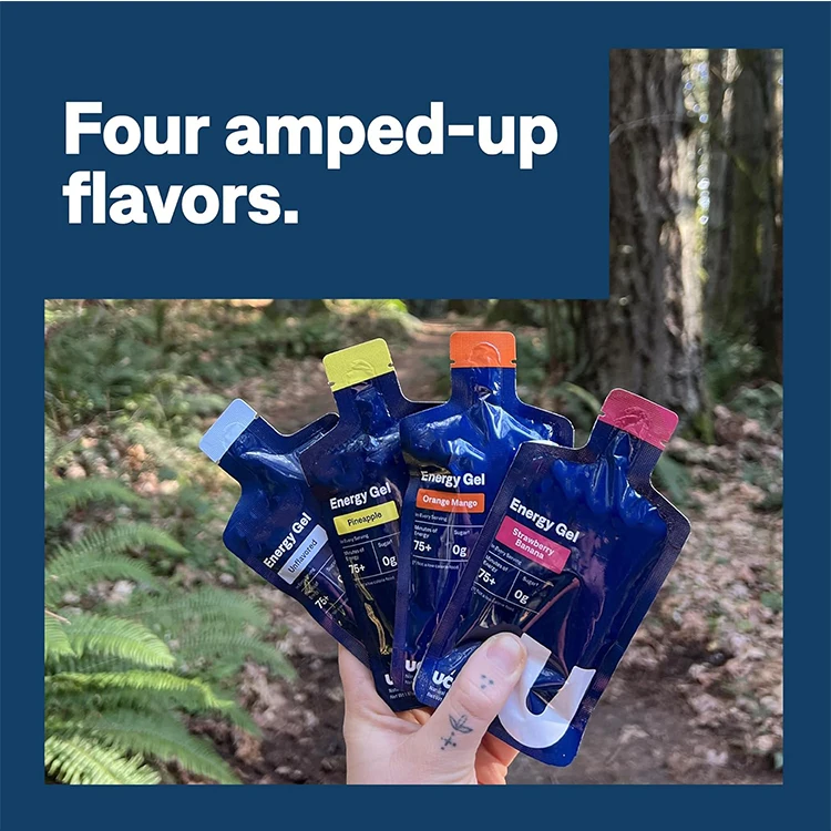 Private Label Custom Shaped Strength Energy Gel with Amino Acids Electrolytes Energy Booster Diet Jelly Energy Jelly Stick