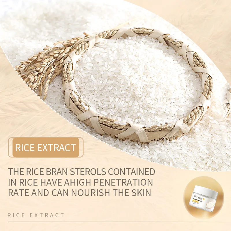 Rice Private Label Cosmetics Care Cream Moisturizer Anti Aging Reduce Wrinkle Whitening  Skin Care Facial Face Cream
