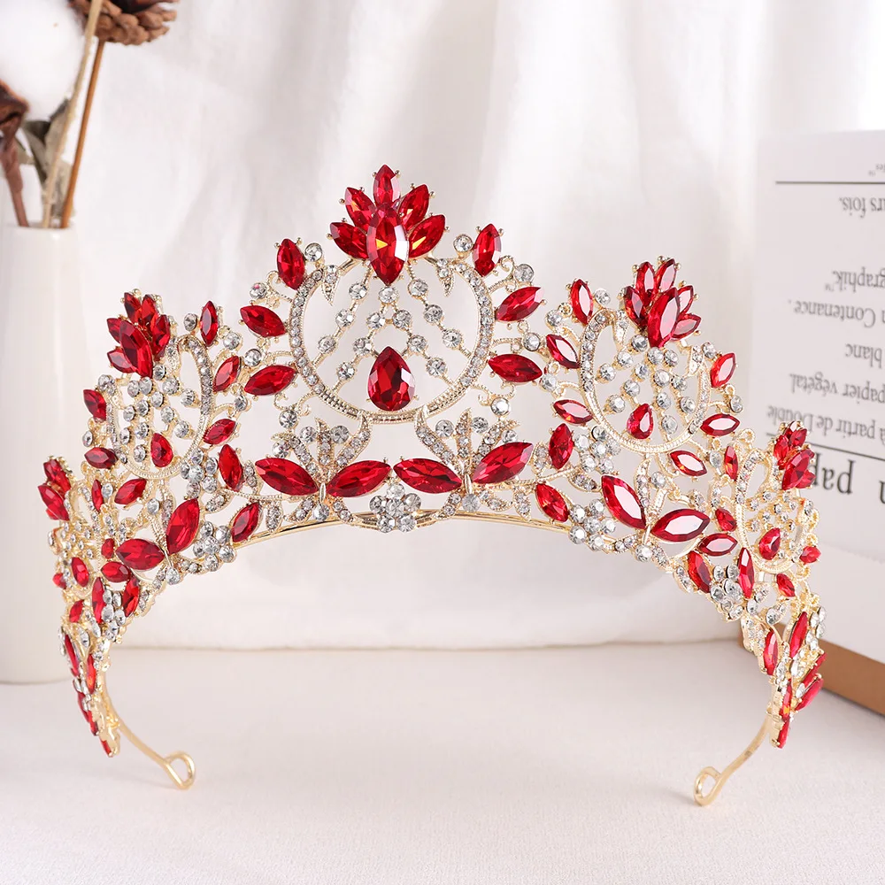 New Style Luxury Alloy Bridal Princess Crown Tiaras with  display picture 1