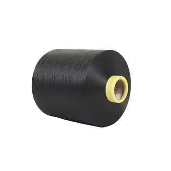 Wholesale Supply AA Grade 100% Polyester Filament Yarn DTY 150D/48F SIM Black Bulk Discounts