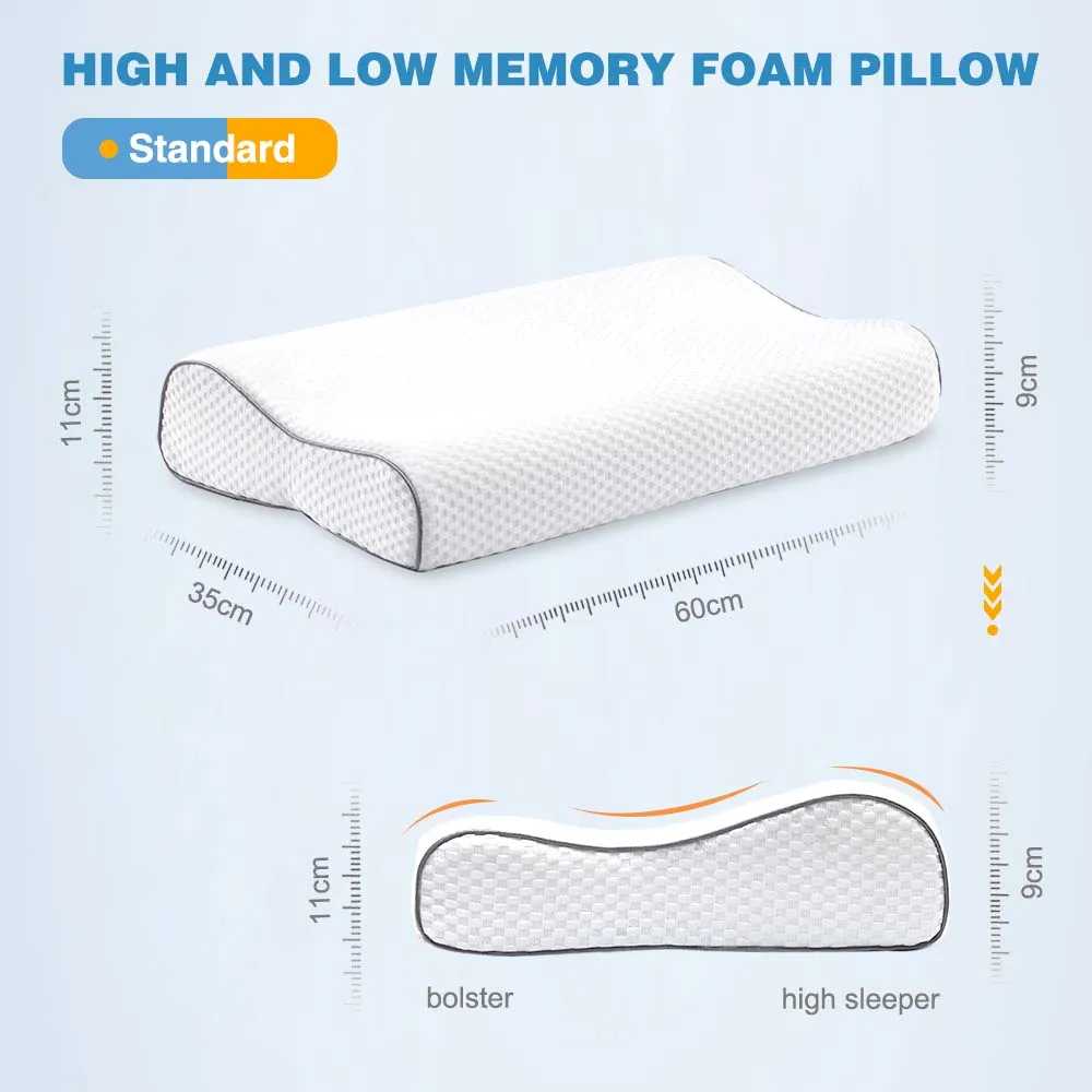 Custom Logo Cervical Orthopedic Pillow Neck Rest Gel Cool Coccyx