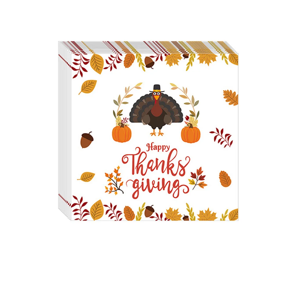 2022 Hiparty Thanksgiving Holiday Paper Plate Paper Cup Tissue