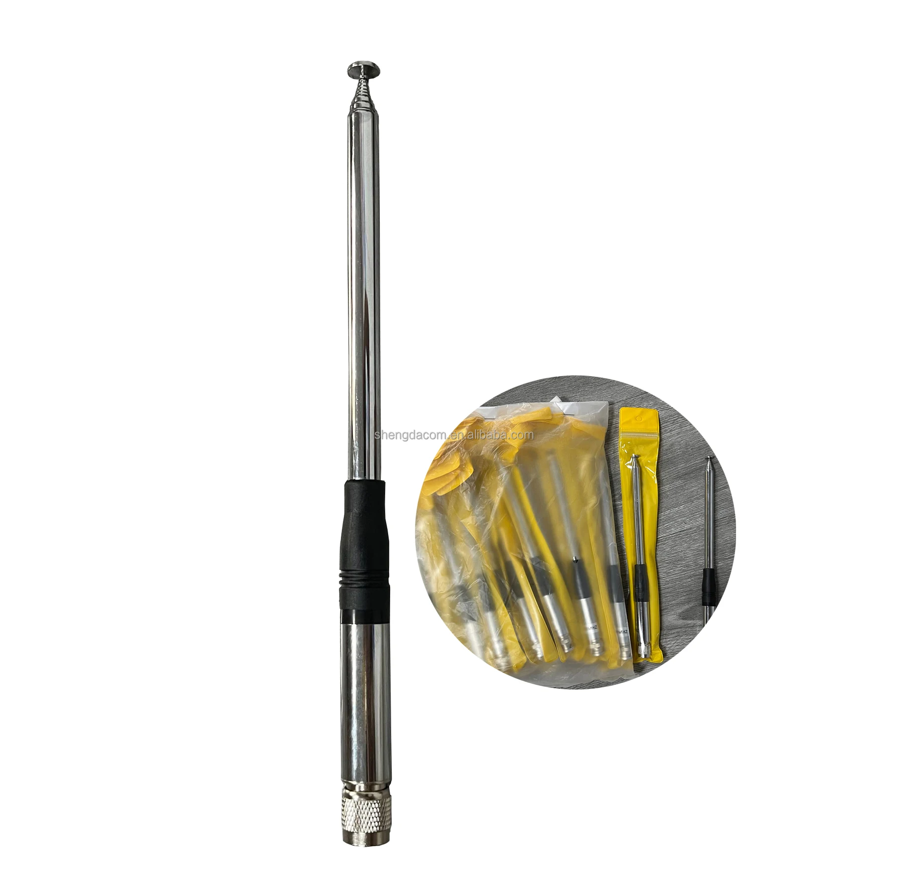 Two way radio antenna 27MHz CB communication antenna handheld telescopic walkie talkie antenna with N male connector