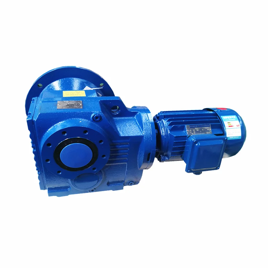 3 Phase 2 hp 90 Degree Helical Bevel Geared Electric Motor Reducer 110V 220V 380V