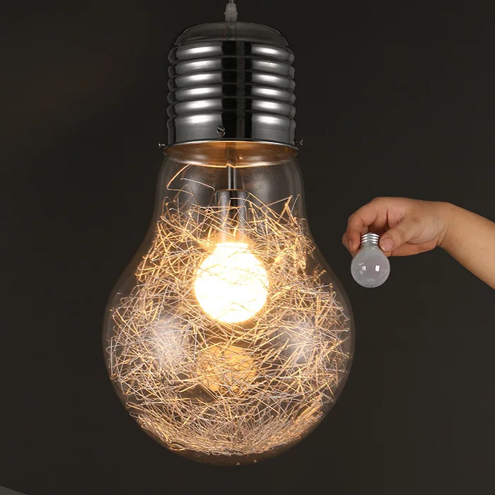 Modern Edison Glass Bulb Pendant Lights Nostalgic Indoor Lighting with Stylish Lamp Chandeliers