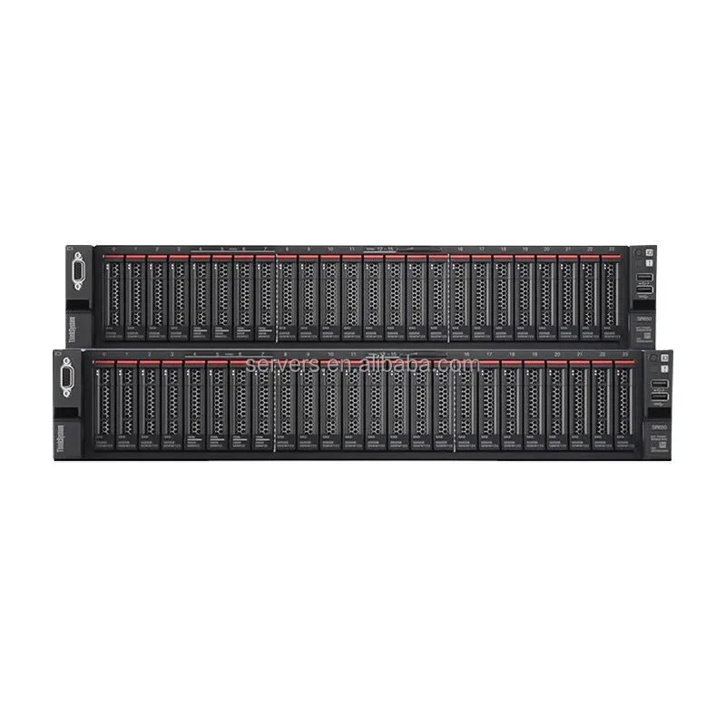 Оптовая продажа Thinksystem Sr660 V2 серебристая 4310 12 ядер 2 1 Г горячая замена Ecc Truddr4 оперативная память 2U стойка для Gpu-сервера