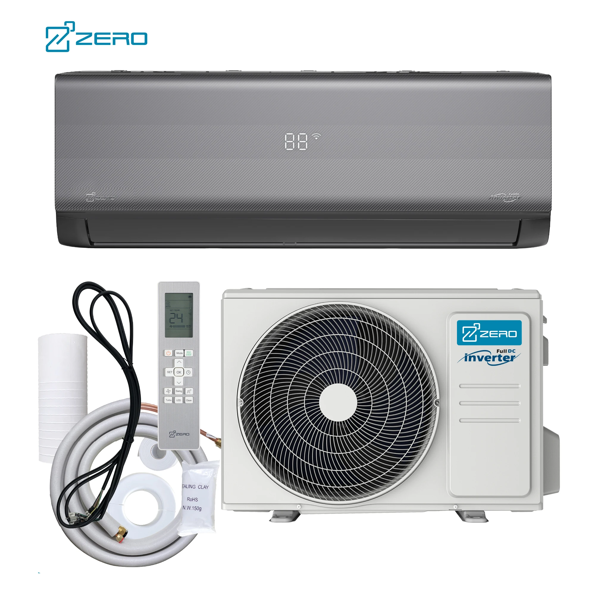 ZERO Z-pro Airconditioner Ac Mini Split Unit Air Conditioner 9000btu Split  Inverter Electric 30 R410A Smart Control Z-PRO Series
