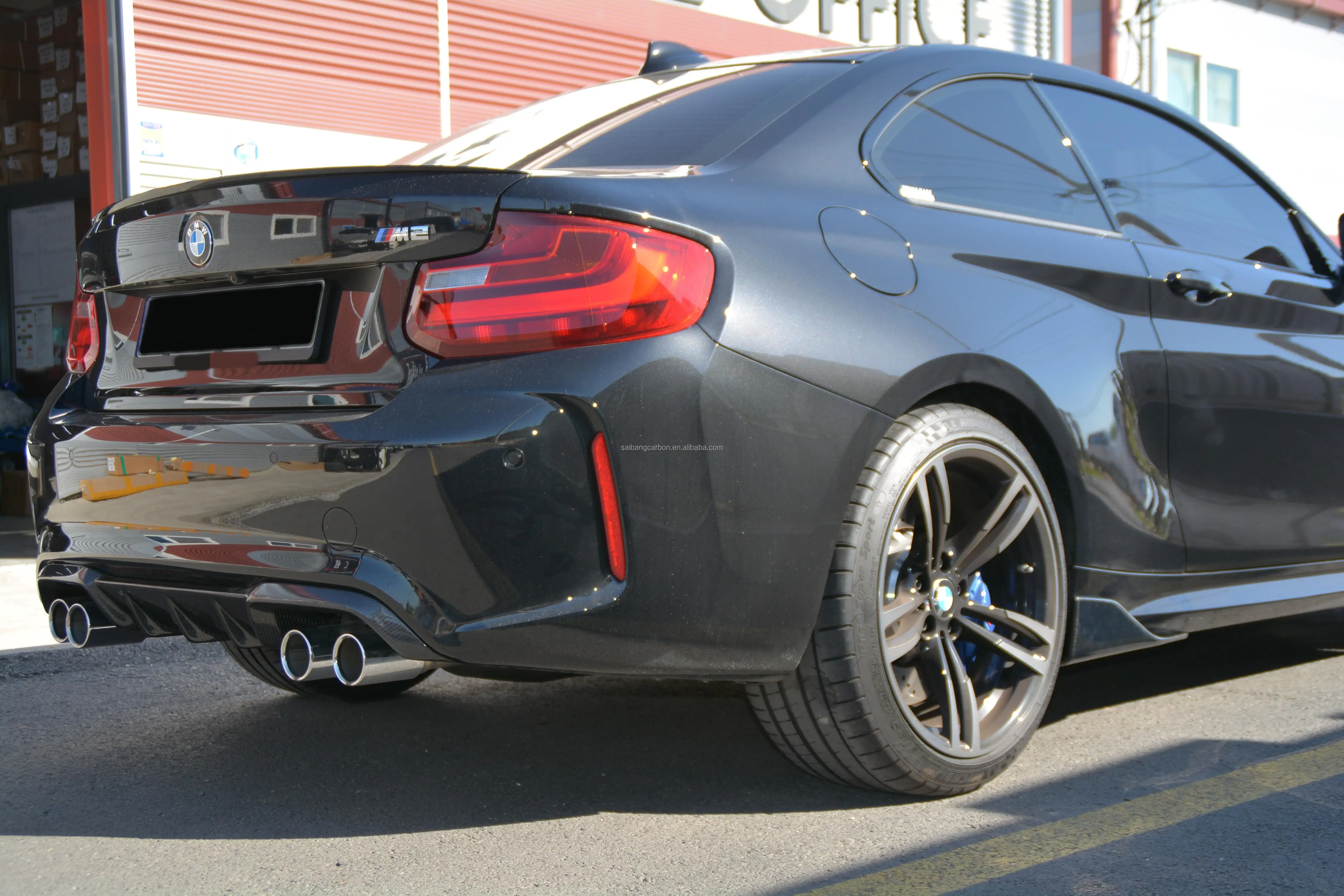 MP Style Carbon Fiber Rear Bumper Lip Diffuser Spoiler for BMW M2 M2C ...