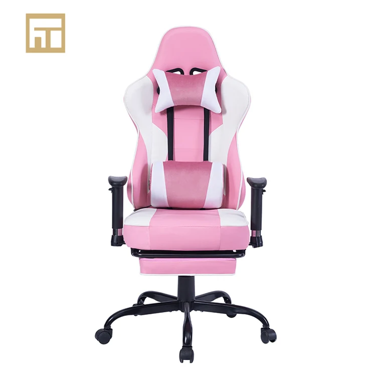 Vr Racing Chair Office Chair Pink Pu Leather Gaming Station Chair With Adjustable Footrest And Armrest Buy Luxury Racing Chairs Best And Cheap Gaming Chairs High Quality Gaming Chair Product On Alibaba Com