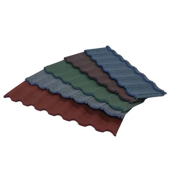 China manufacture colour stone coated metal roofing tile sheet colorful steel shingle tile
