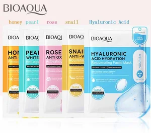 OEM BIOAQUA Private Label Beauty Skin Care Products Snail Anti Wrinkle Soothing Nourish Moisturize Whitening Facial Mask
