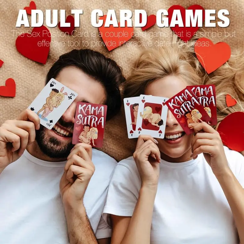 KAMA SUTRA Cartes à Jouer Érotiques Rondes Personnalisées Jeu pour Couples avec Positions Sexuelles Imprimées