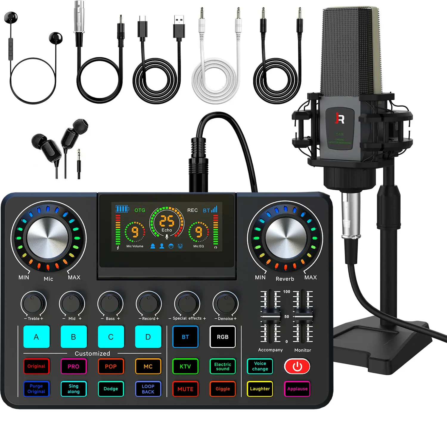 Live Sound Card マイクミキサー 本体 F668 Amazon.com: Nuoxiange
