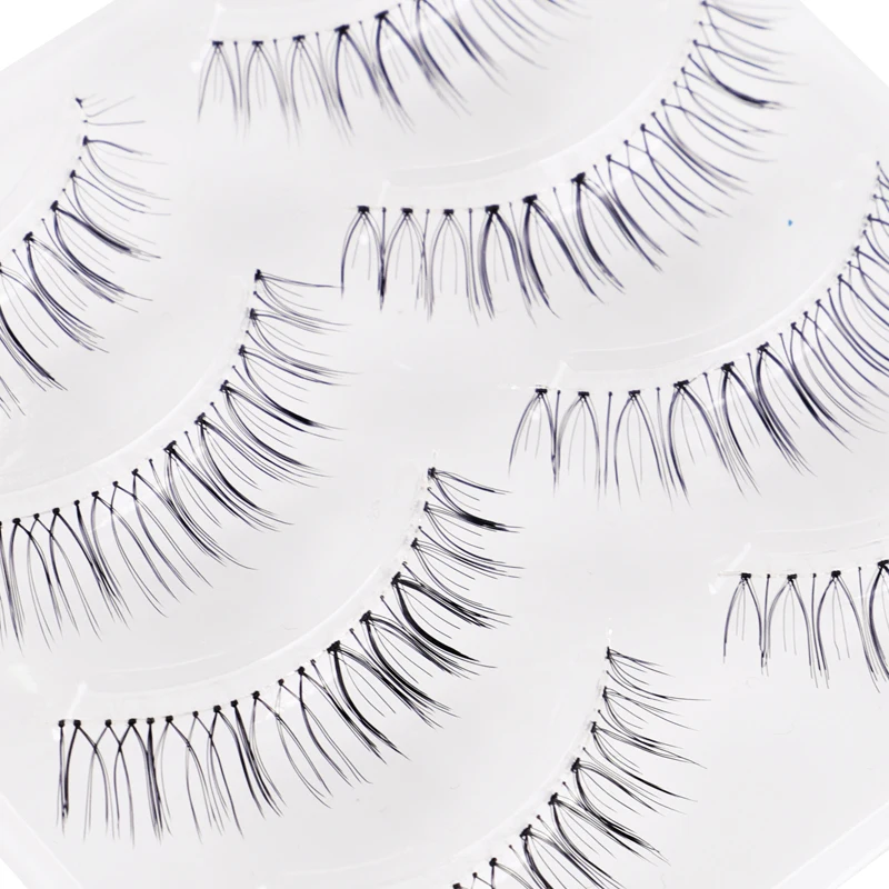 Накладные ресницы в японском стиле, макияж, ультралегкие Накладные ресницы ручной работы, мягкие верхние и нижние ресницы