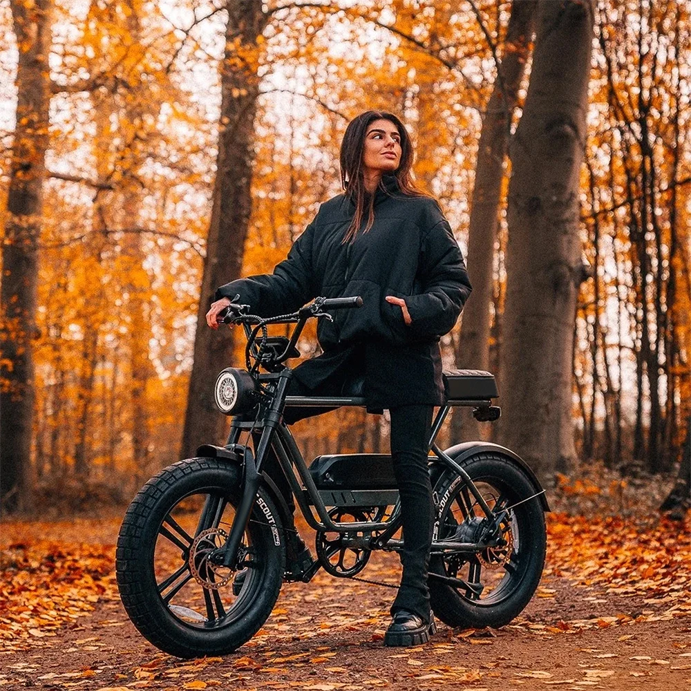 Revitalize Your Routine Affordable China-Made 48v 1000w Electric Fat Tire Full Suspension E-Bike for Adults – Dirt Ebike Available for Sale