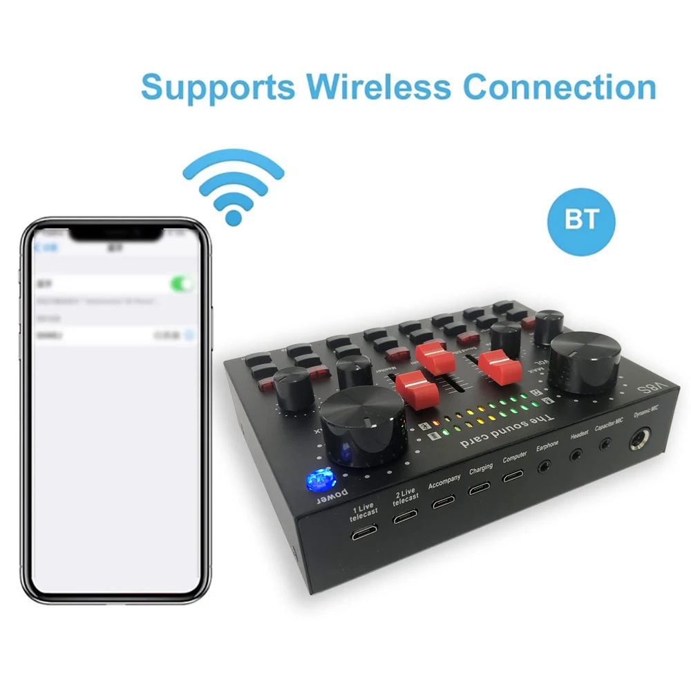 PCゲーム録音用オーディオミキサーインターフェースサウンドボード