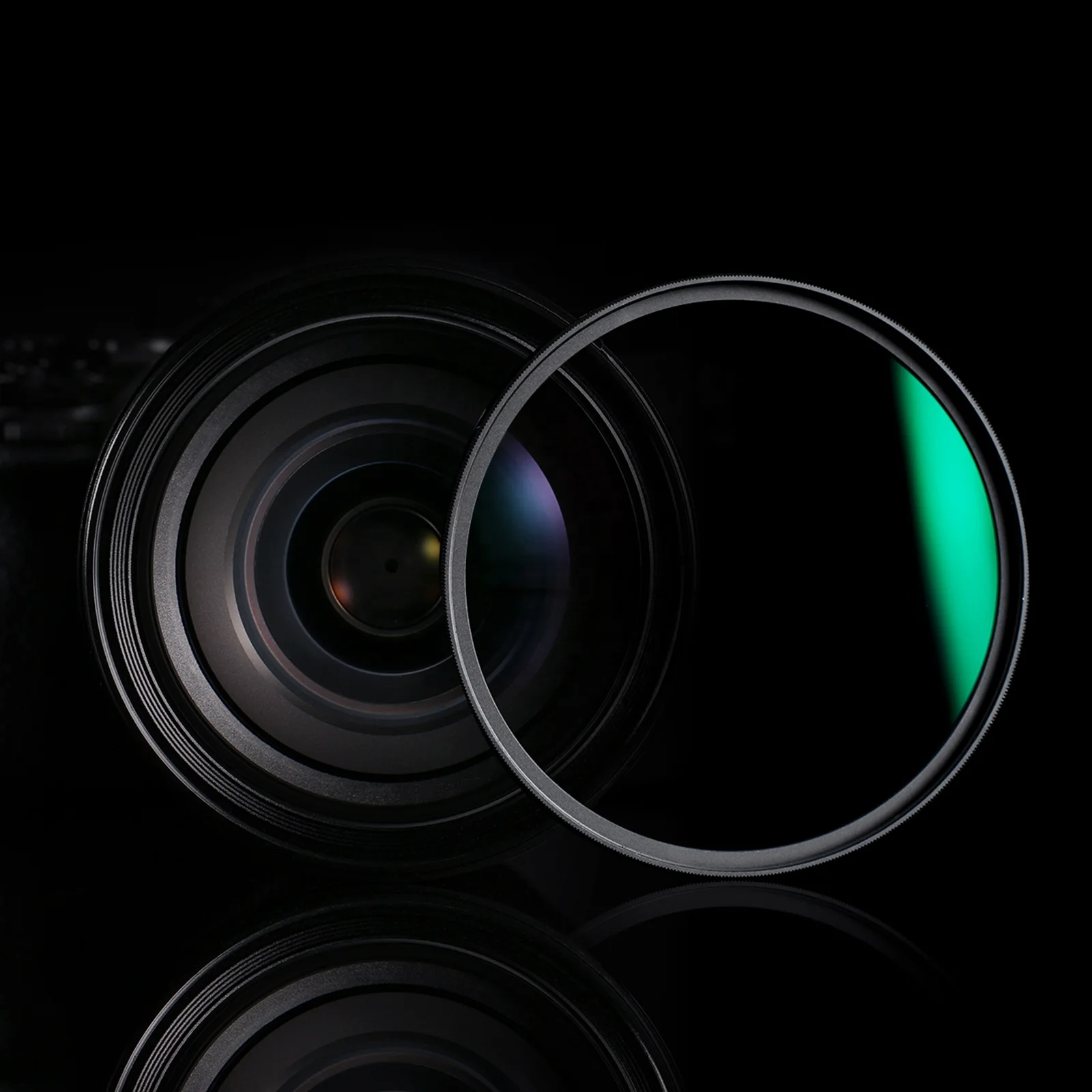 K&F Concept Slim Multilayer Green MCUV Filter 55mm Photography Star Filter Uv Camera Lenses