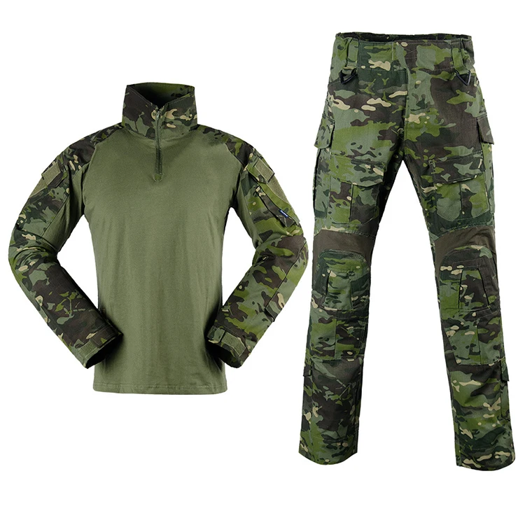 G3 Men's Tactical Set Frog Uniform Long Sleeve Shirt For Outdoor Uniform Shirt Frogman Set Tactical Pant