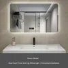 จอแสดงผลเวลาแบบสัมผัสคู่ แสงสีขาวป้องกันฝ้า