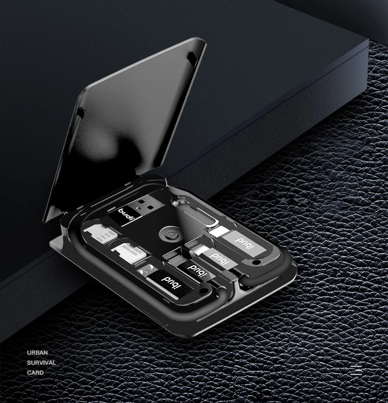 
 Подставка для сотового телефона универсальная Складная многоугловая карманная настольная подставка для телефона для планшетов с 6-в-1 usb-кабелем коробка для беспроводного зарядного устройства  