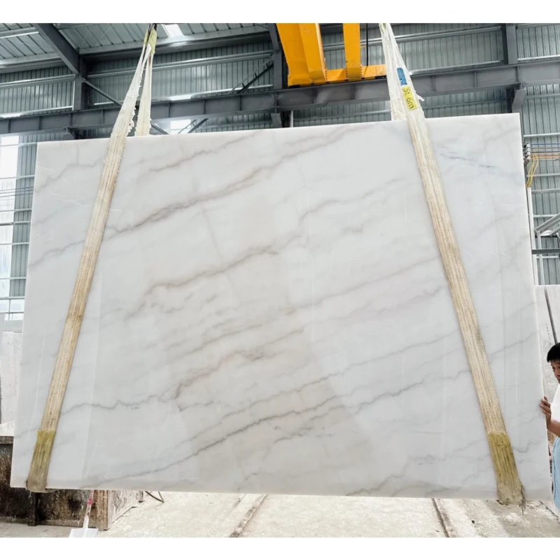 Wholesale Guangxi White Marble Big Slab Factory Direct Natural Modern Waterproof Floor Tiles for Bathroom Living Room Rooms