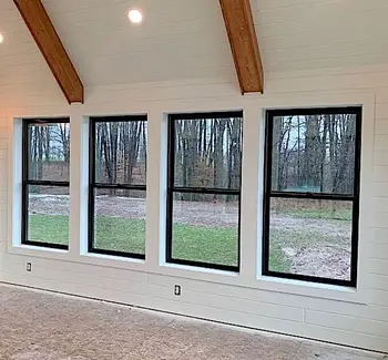 ALUFRONT Aumegi for House Diy Aluminum Top Hung Window Double Hung Sash Storm Window Composite Fiberglass