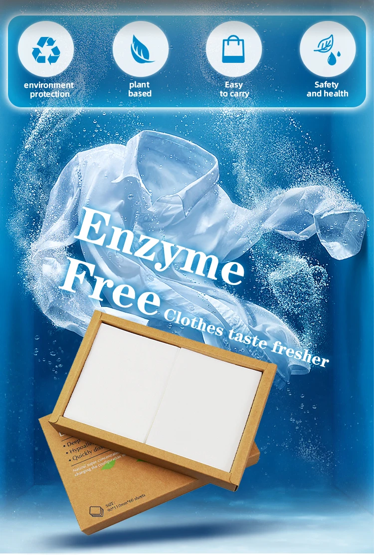 Flypowers Eco Friendly Concentrated Biodegradable Washing Soap Paper