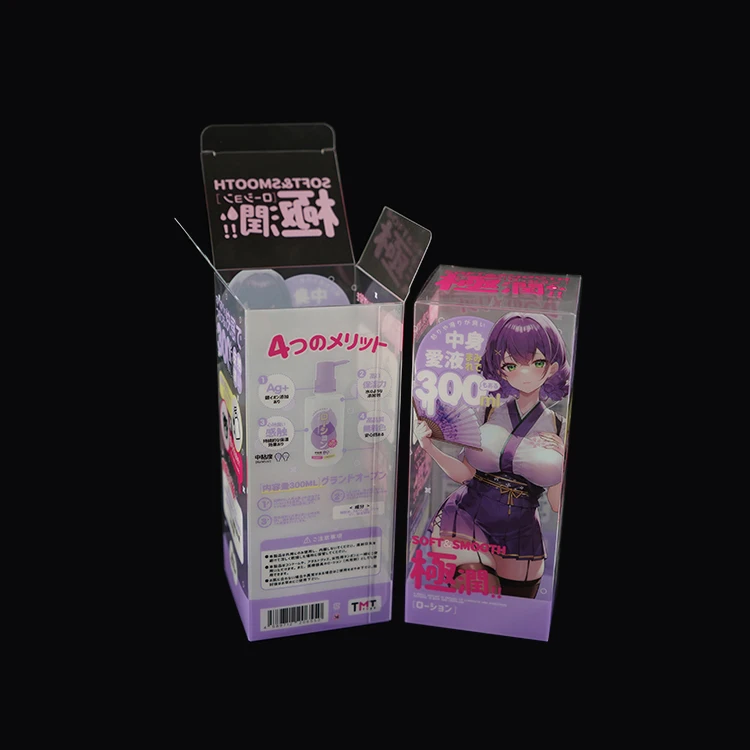 Transparent Clear PVC PET Plastic Print Packing Box Gift Sex Toy Packaging Box Folding Display Box