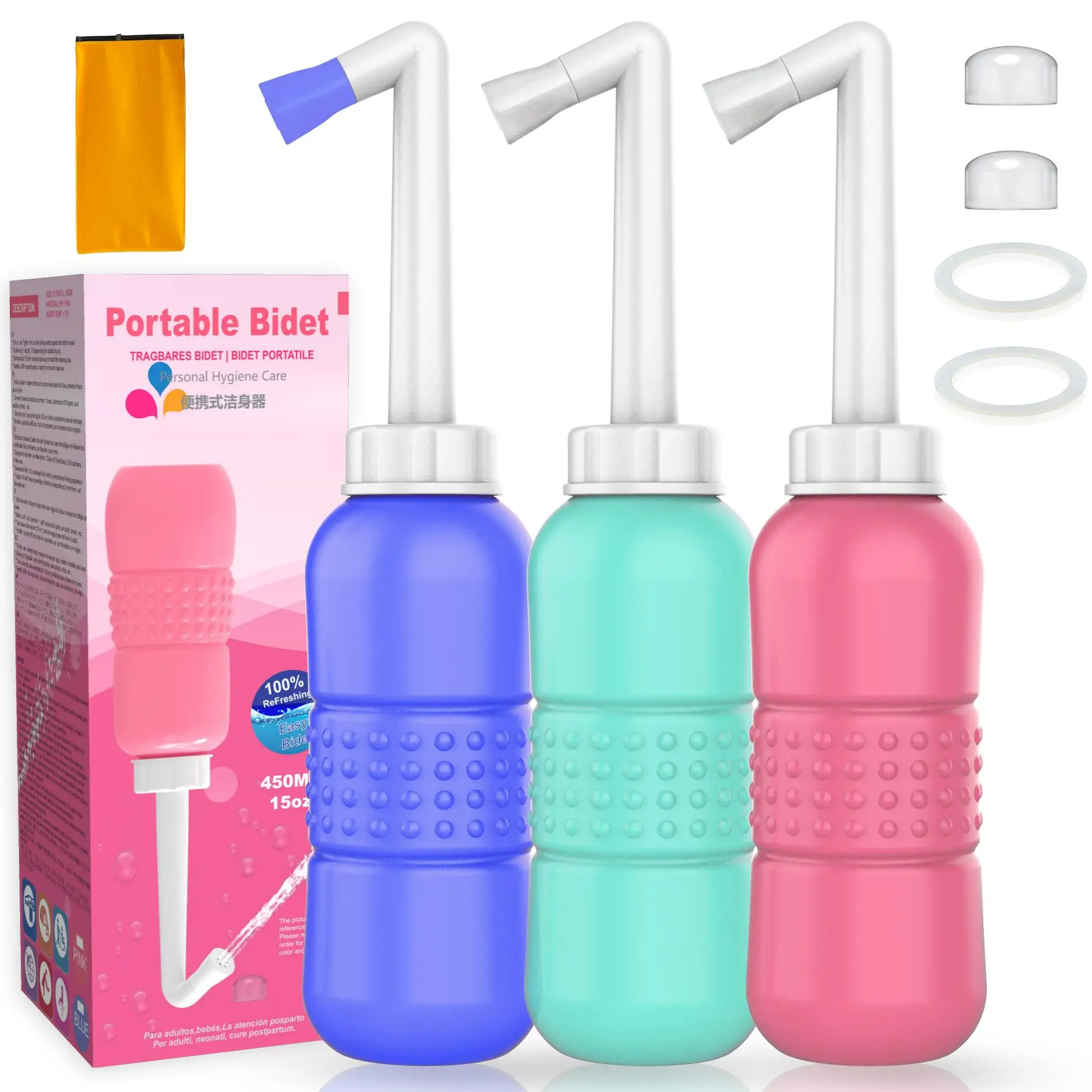 2023 Amazon Host Sale Vaginal Douche Cleaner 450ml Portable Shattaf