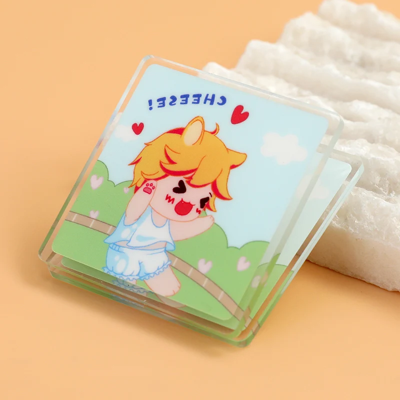 Vograce пользовательский пластиковый зажим аниме мультфильм дизайн бумага акриловый прочный