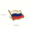 Russian flag brooch