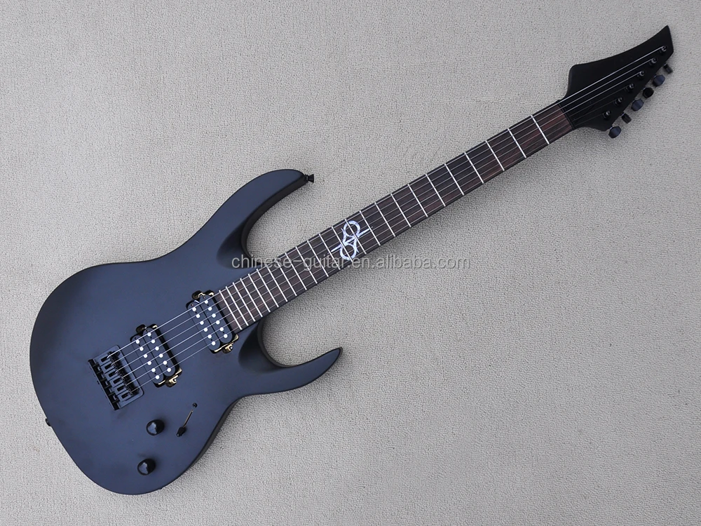Flyoung Matte Black Electric Guitar Factory Custom Rosewood Fretboard