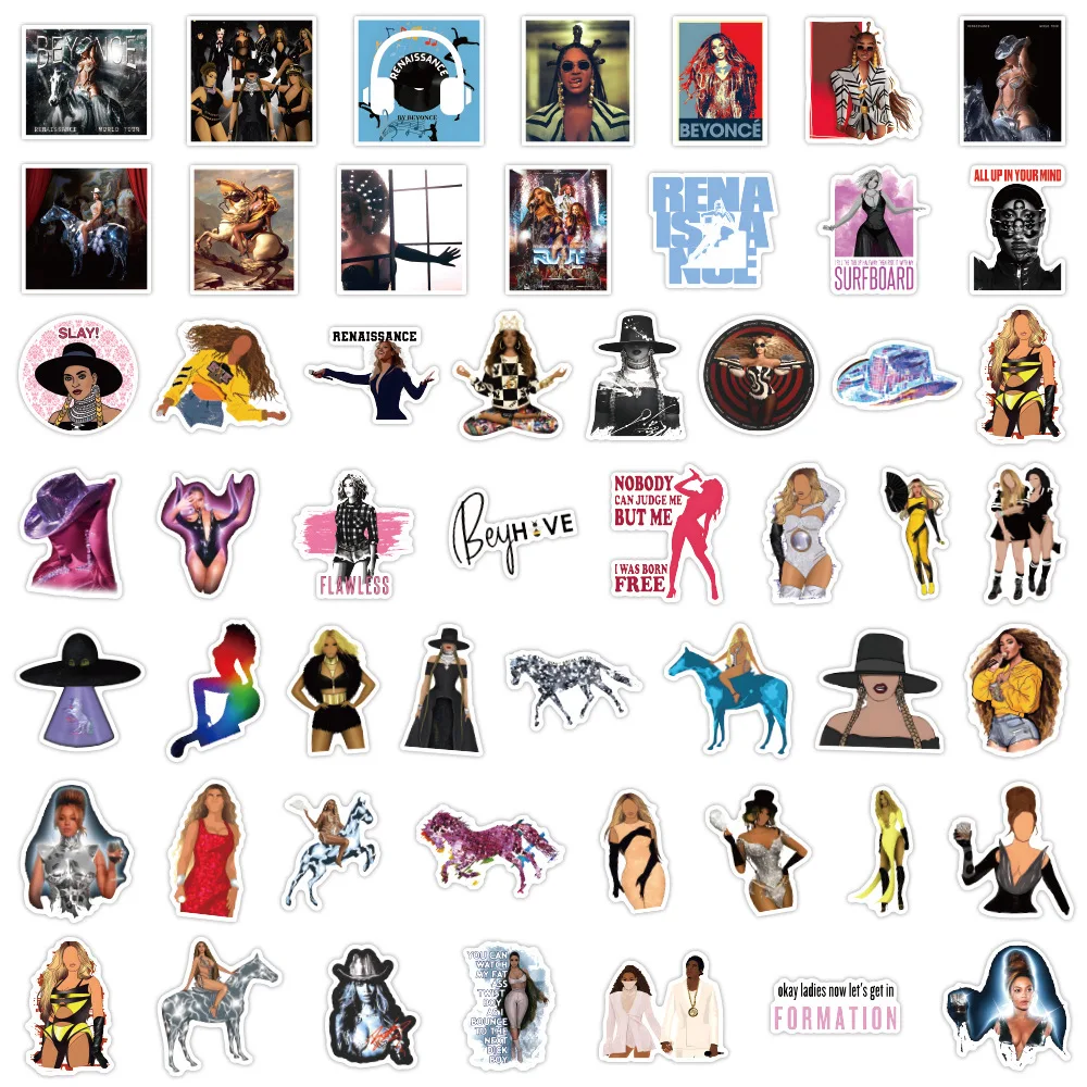 ZY2845C 50Pcs Beyonce Renaissance Scrapbook Graffiti DIY Stickers ...
