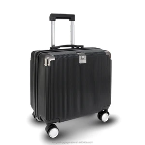 Custom Unisex Business ABS Aluminum Trolley Cartoon Luggage Bags Large Capacity Soft Waterproof Spinner Portable Lightweight