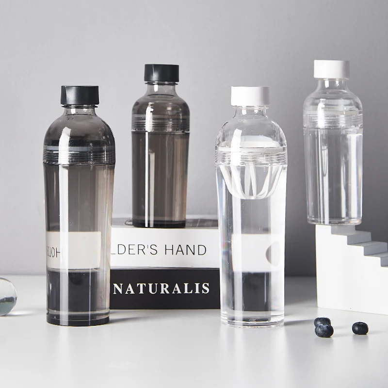 Custom Wholesale 260ml 500ml Unisex Filter Water Bottle Travel Camping