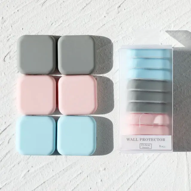 Door Stop Wall Protector Quiet and Shock Absorbent Silicone Rubber Door Stopper With Strong Back Adhesive