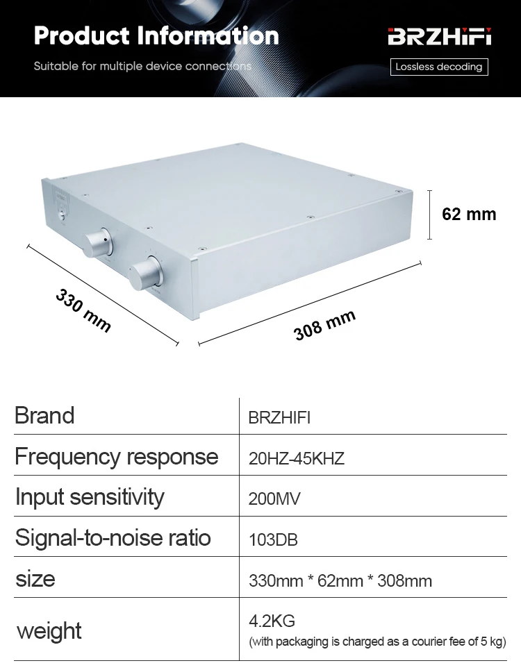 BRZHIFI Factory Price Modern JC2 Balanced Speaker amplifier Hifi Amplificador Home Theater Audio Preamp Stereo Preamplifier factory