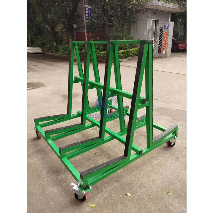 Heavy-duty Sheet Transport Rack Glass Transport Storage Rack a Frame Glass Rack for Glass Moving