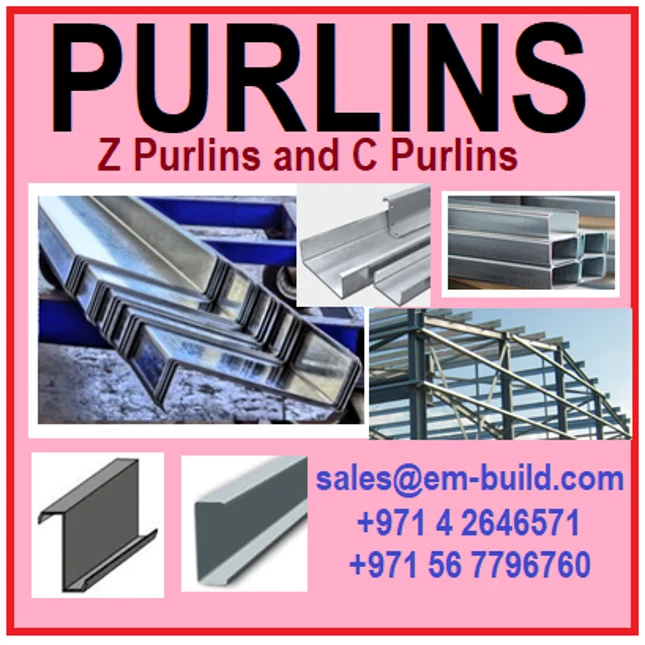 Z Purlins And C Purlins In Uae / Dubai / Abu Dhabi / Oman / Muscat ...