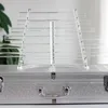 Piano de cristal transparente