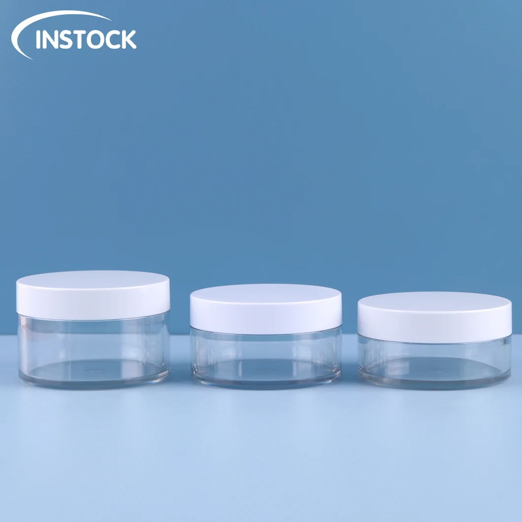 Cosmetic Jar With White Lids Cosmetic Packaging Bottle 100/120/150ml Eye Face Body Cream Facemask Cream Jar