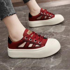 Women's Casual Sports Shoes Wholesale Fashion Trend Autumn & Spring Season Summer Outdoor Breathable Hollow Platform