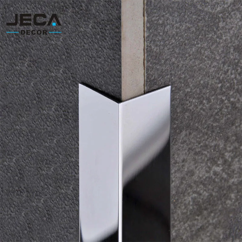 Foshan Factory JECA Outside Corner Protection Profiles for Wall Corner Covers  OEM 304 Stainless Steel Tile Trims Free Sample