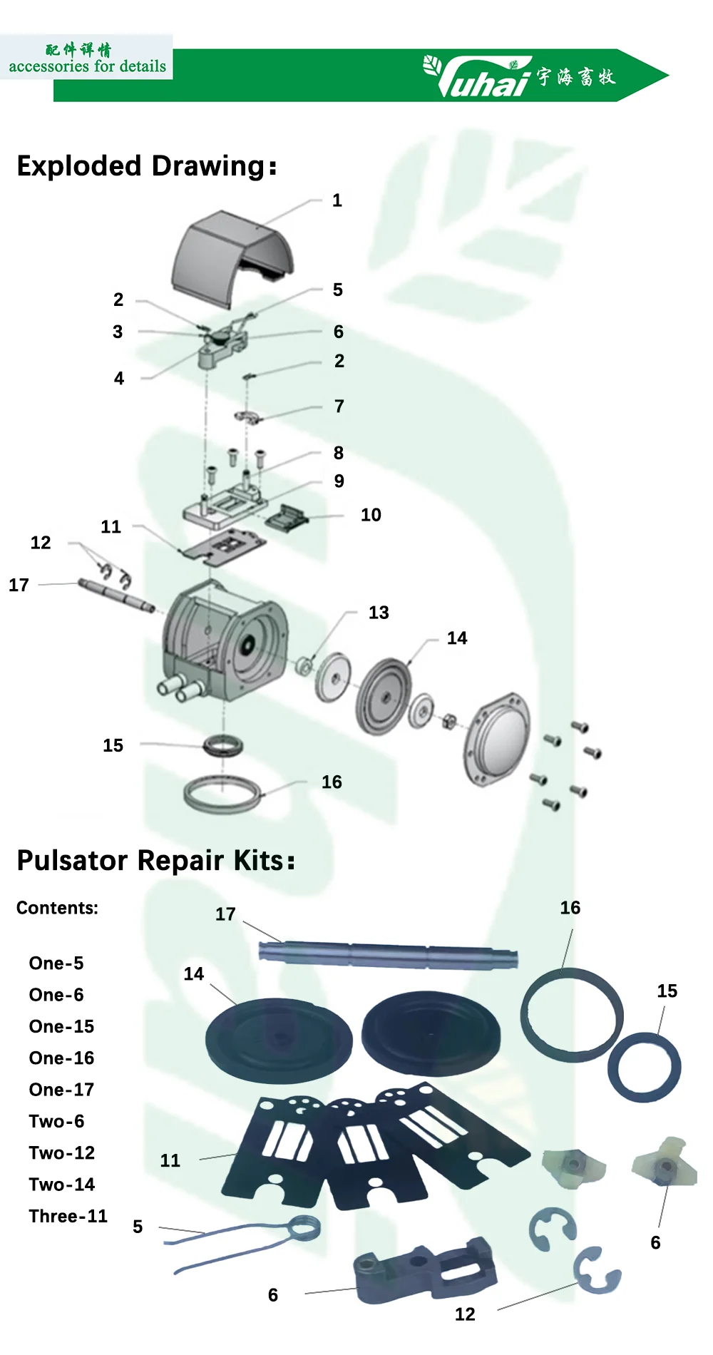 Durable 10mm Caliber Cow Milking Machine Pulsator HP102 Vacuum Pulsator Dairy Parts for Farms details