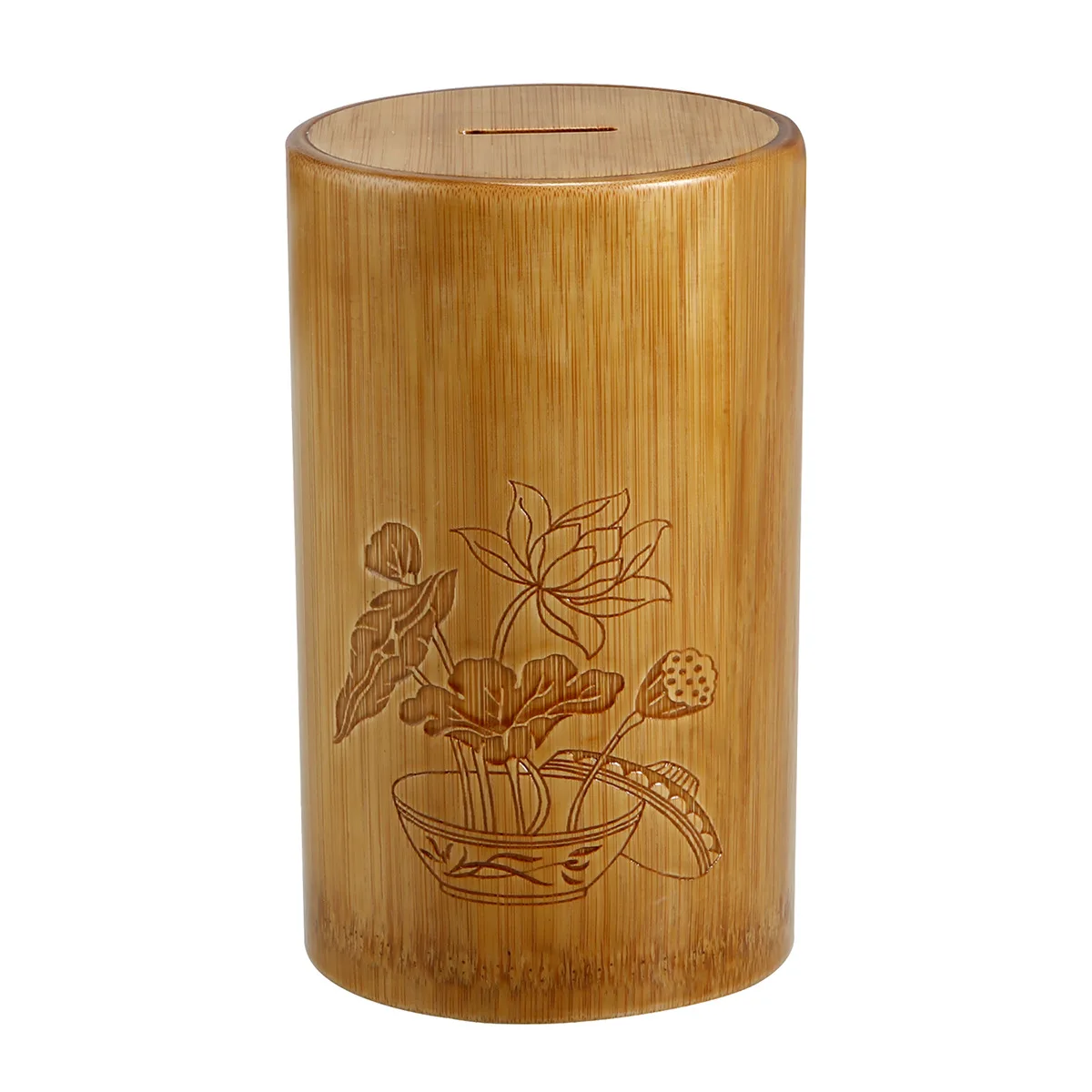 Изготовленная на заказ бамбуковая и деревянная копилка