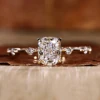 cushion side-stone ring