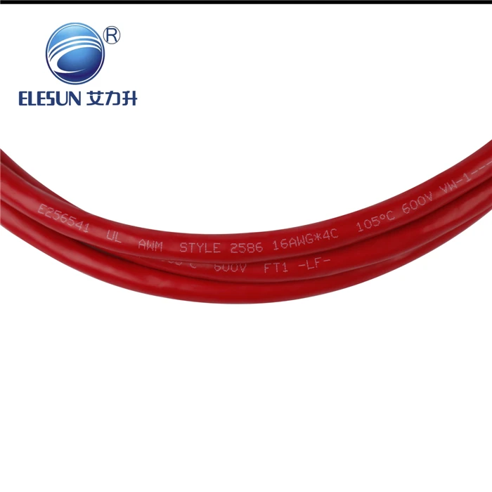 Cable eléctrico UL2586 600V alambre de cobre flexible de 105 grados centígrados