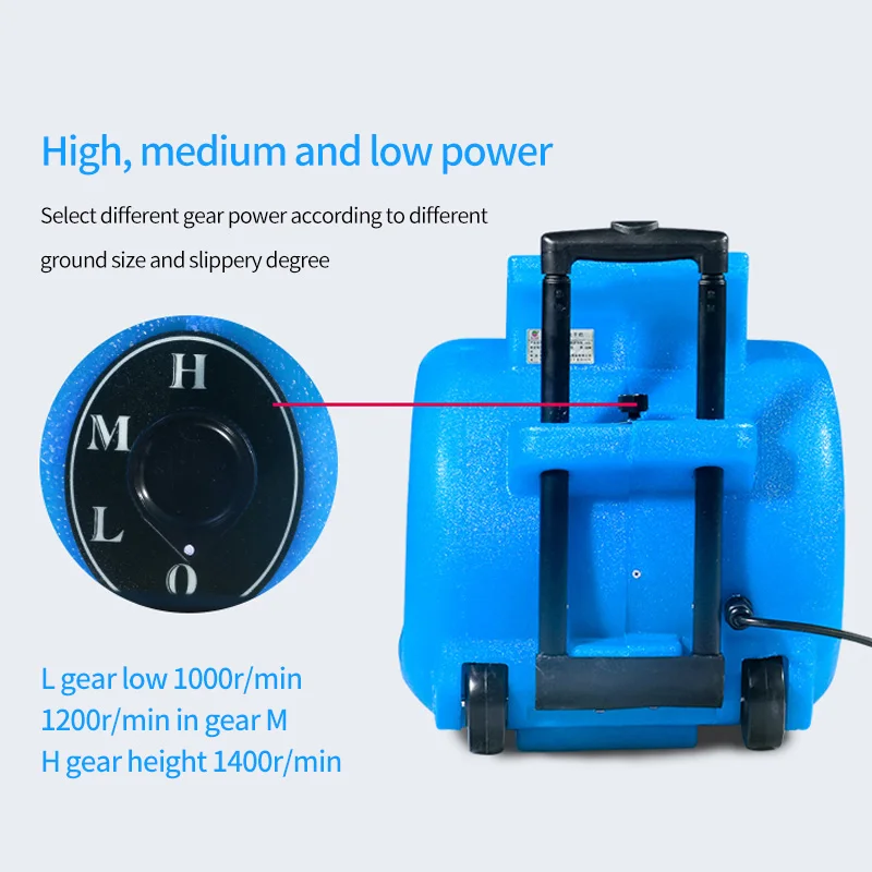 プロ仕様新型電動850w 3段階風量調節 大風量フロア清掃用冷風送風機