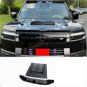 For Equation Leopard Titanium 7 Hood Cover with Black Jedi Protective Shield and Engine Hood Sandstone Guard Decoration
