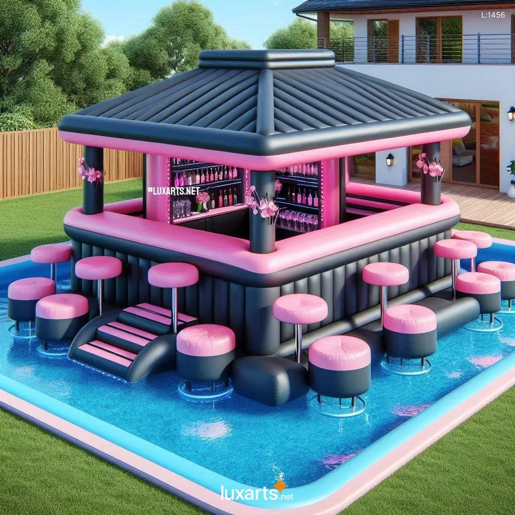 New Design Inflatable Pool bar Sofa Pool Inflatable bar Inflatable bar Pool with Roof